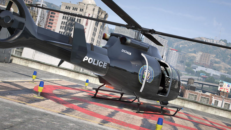 Frogger Polizeihubschrauber | Vorlage