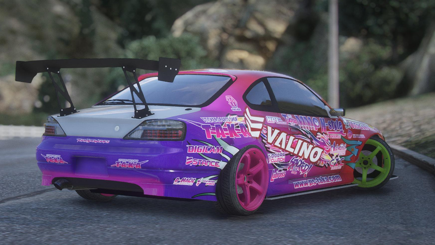 Nissan Silvia S15 Naoki Drift | Debadged | Template