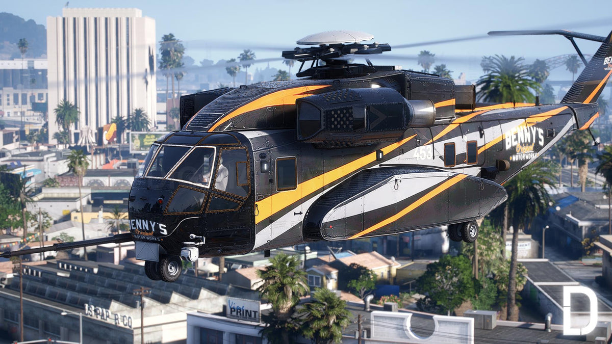 Buckingham DH-7 Iron Mule Bennys Helicopter | Template
