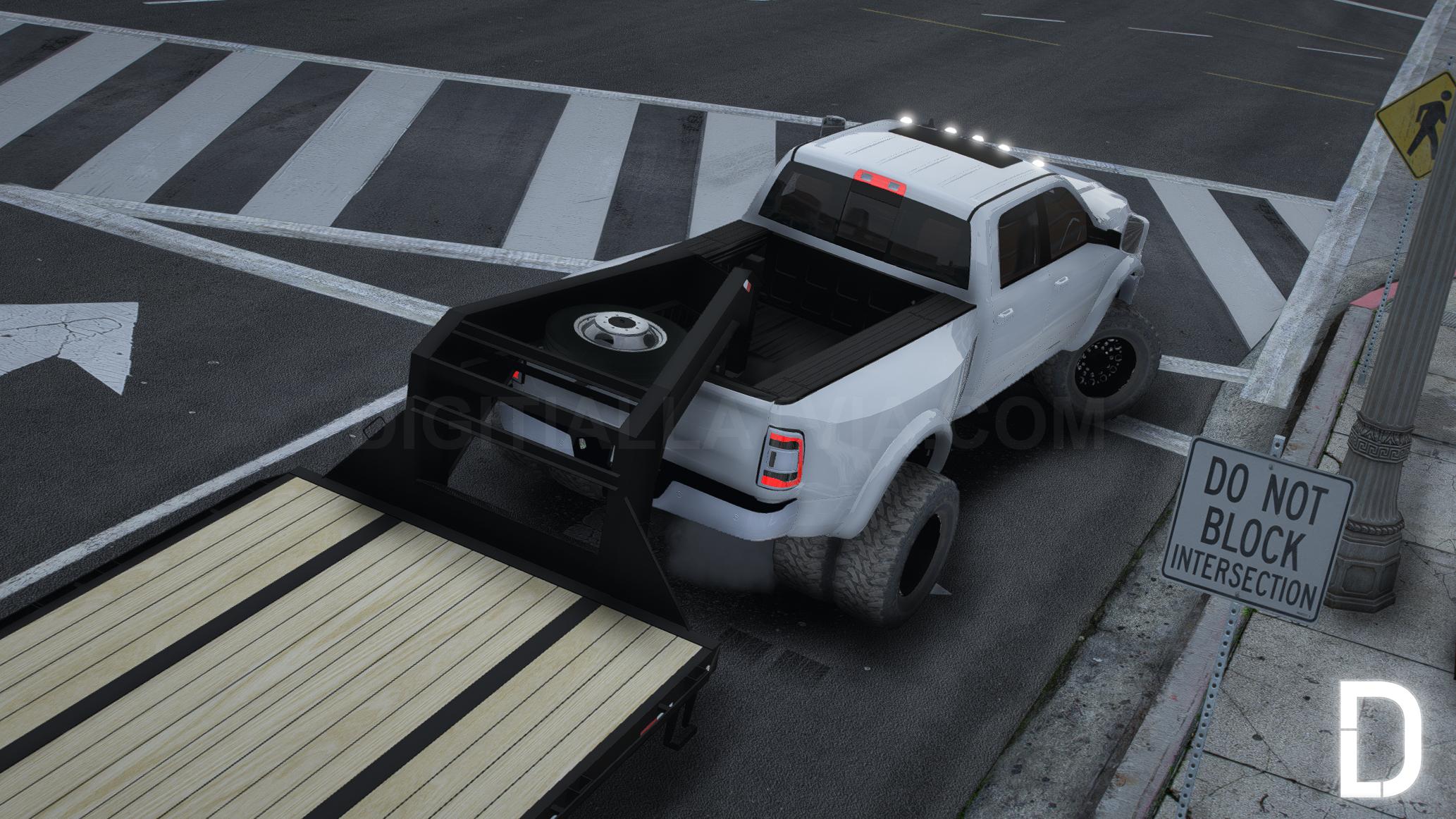 Dodge Ram 3500 HD Truck + Trailer | Debadged