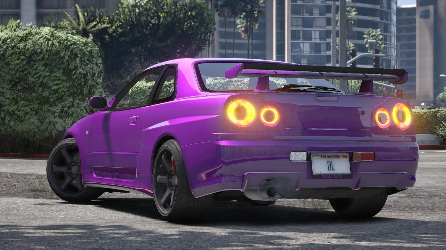 Nissan Skyline GT-R R34 RHD | Debadged | Tuning | Template