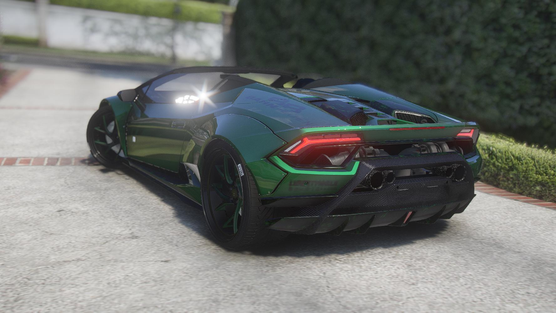 Lamborghini Huracan Spyder Liberty Walk | Ohne Emblem