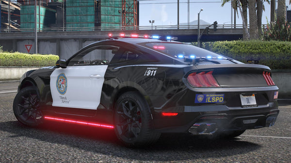 Ford Mustang Mach 1 Polizei | Ohne Abzeichen | Vorlage