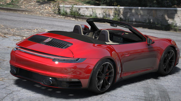 Porsche 911 Carrera 4S Cabriolet 2020 | Ohne Embleme | Animiertes Dach
