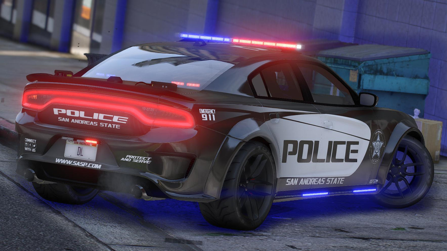 Dodge Charger SRT Hellcat Police | Debadged | Template