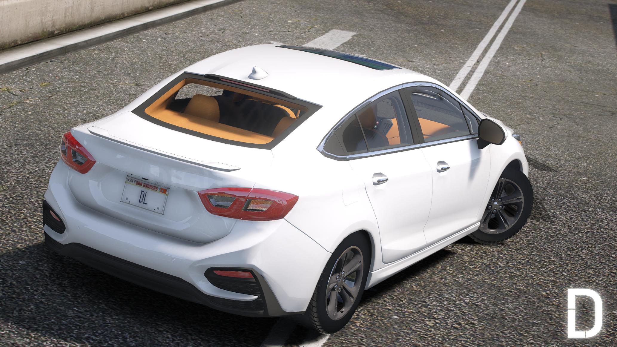 Chevrolet Cruze RS 2018 | Debadged | Template