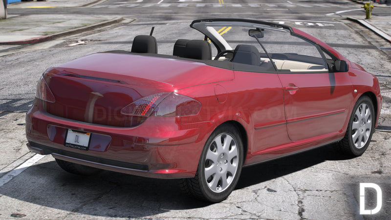 Peugeot 307 Coupe Cabriolet 2004 | Debadged | Animated Roof