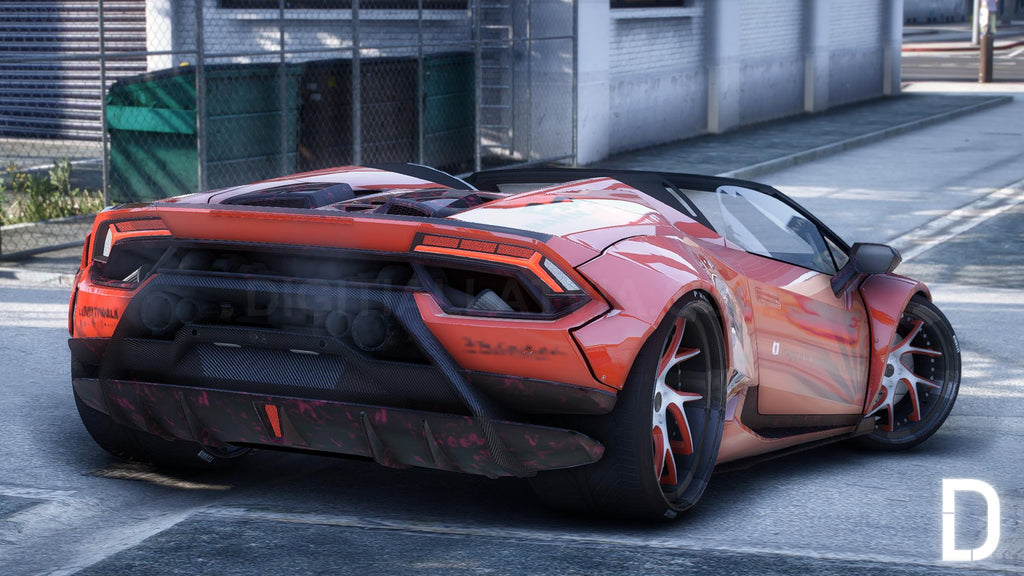 Lamborghini Huracan Spyder Liberty Walk | Debadged | Template - FiveM ready - DigitalLatvia