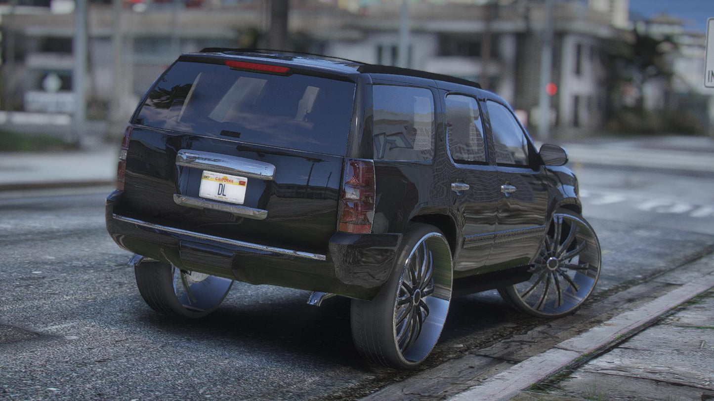 Chevrolet Tahoe LTZ 2014 Donk | Debadged | Template