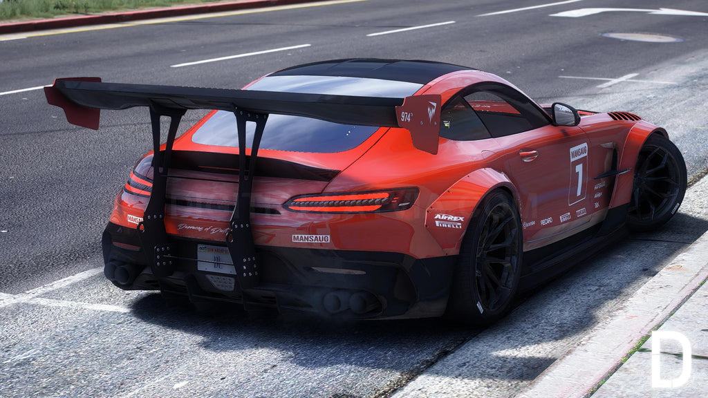 Mercedes AMG GT Mansaug 2021 | Debadged | Template