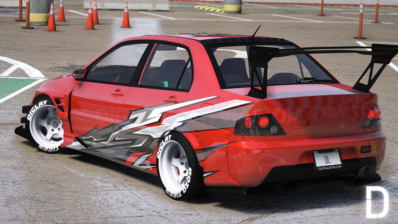 Mitsubishi Lancer Evolution IX Voltex | Embleme entfernt | Tuning | Vorlage | Individueller Sound
