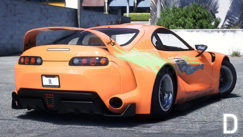 Toyota Supra A80 Mk4 Widebody RHD | Debadged | Template