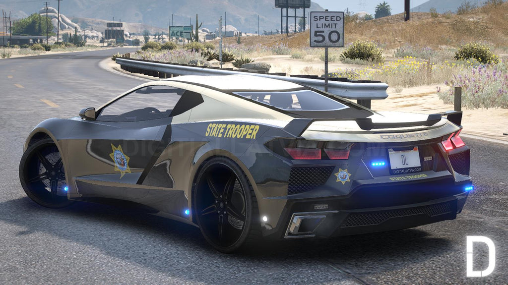 Highway Patrol Police Vanilla Car Pack | 5 Vehicles | Templates