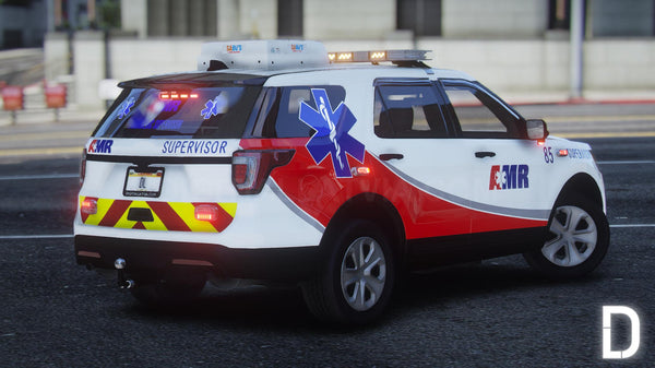 Ford Explorer 2016 Rettungsdienst AMR | Embleme entfernt | Vorlage