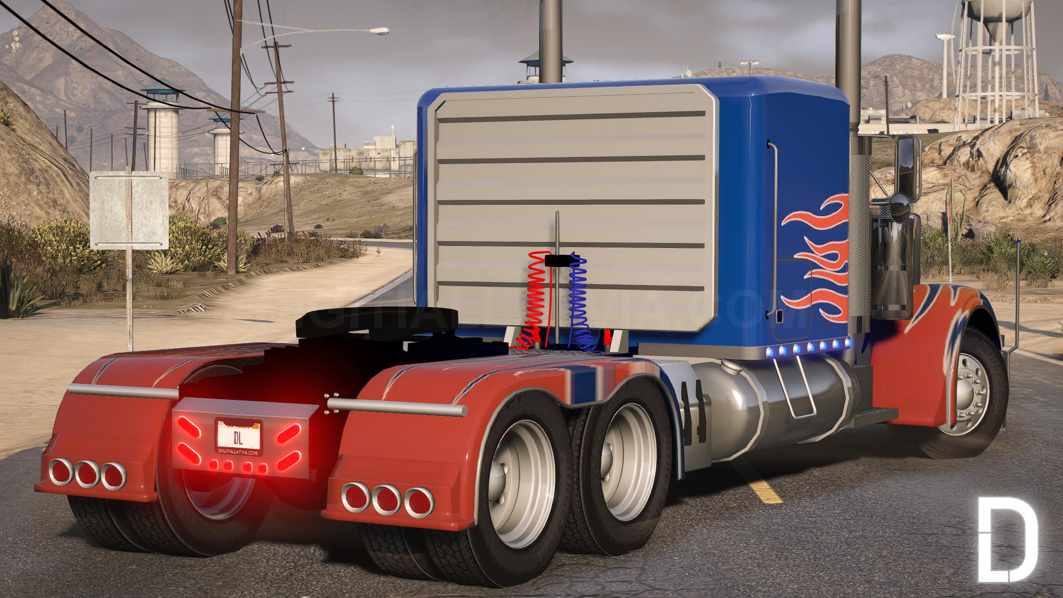 Peterbilt 379 Optimus Prime | Debadged | Template