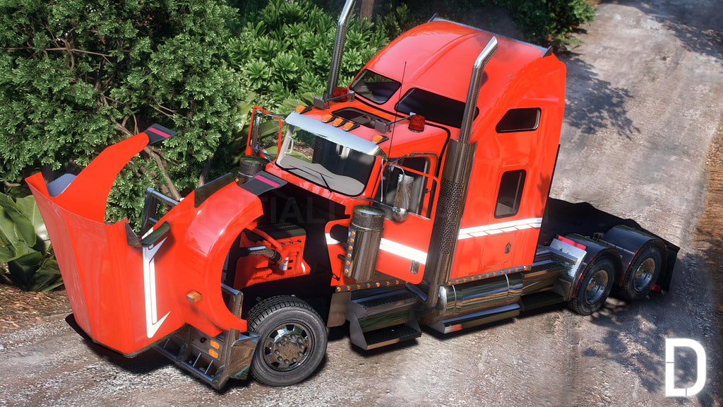 Kenworth W900 2014 | Debadged | Template