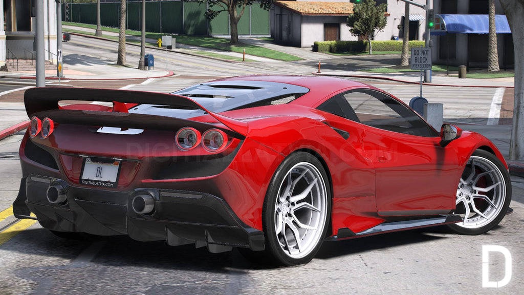 Ferrari F8 Tribute | Ohne Embleme | Vorlage | Benutzerdefinierter Sound