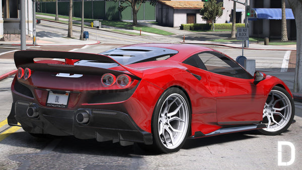Ferrari F8 Tributo | Debadged | Template | Custom Sound