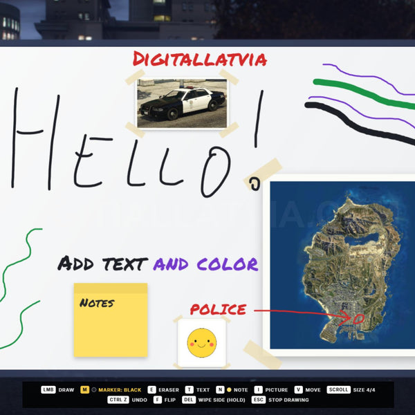 Whiteboard Script [Standalone, ESX, QB]