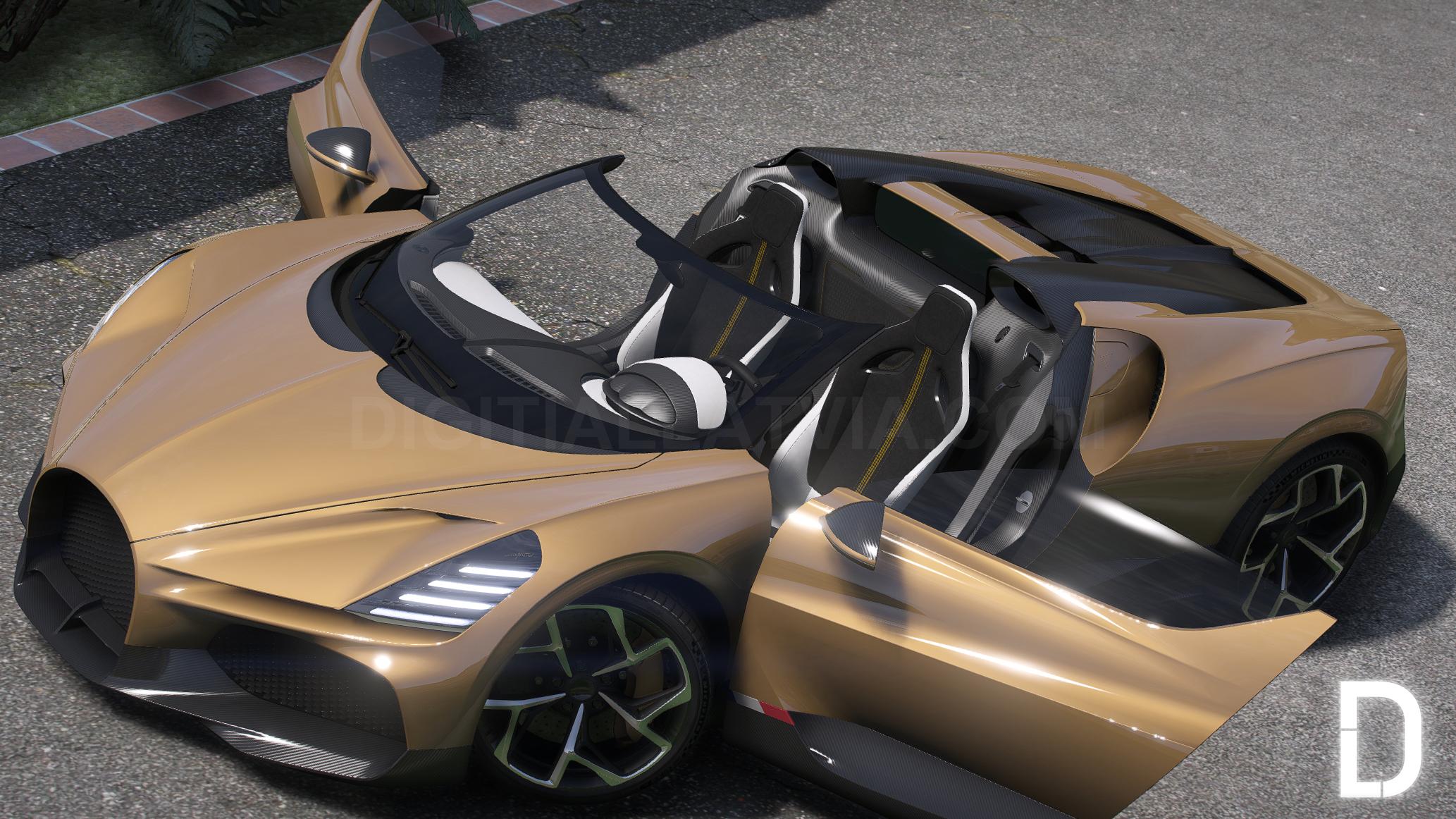 Bugatti W16 Mistral Roadster | Debadged