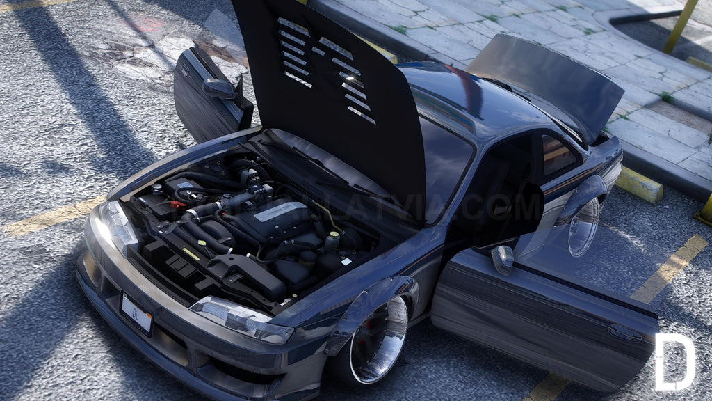Nissan Silvia S14 Stanced Drift | Debadged | Custom Sound