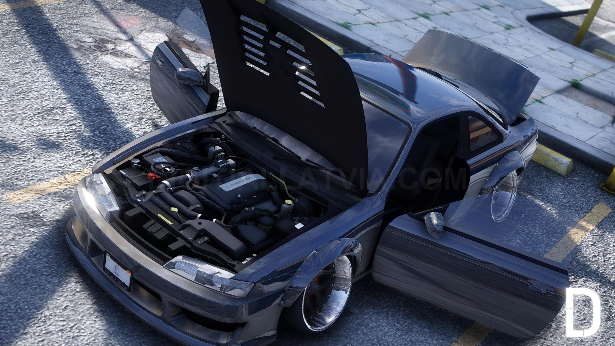 Nissan Silvia S14 Stanced Drift | Debadged | Custom Sound