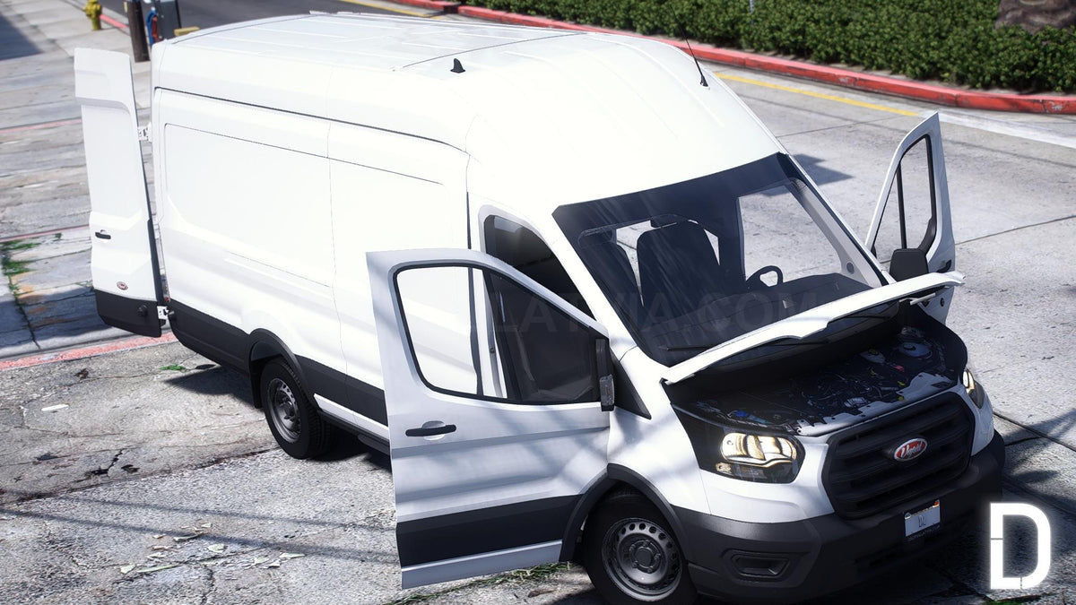 Ford Transit 350 LWB High Roof 2023 | Debadged | Template