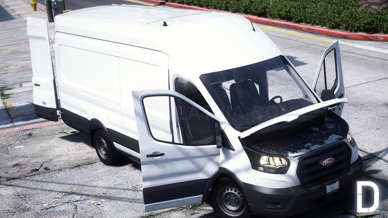 Ford Transit 350 LWB High Roof 2023 | Debadged | Template