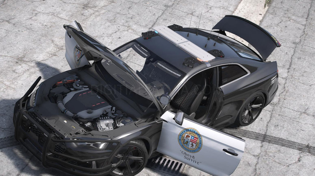 Audi RS5 Police 2022 | Debadged | Template