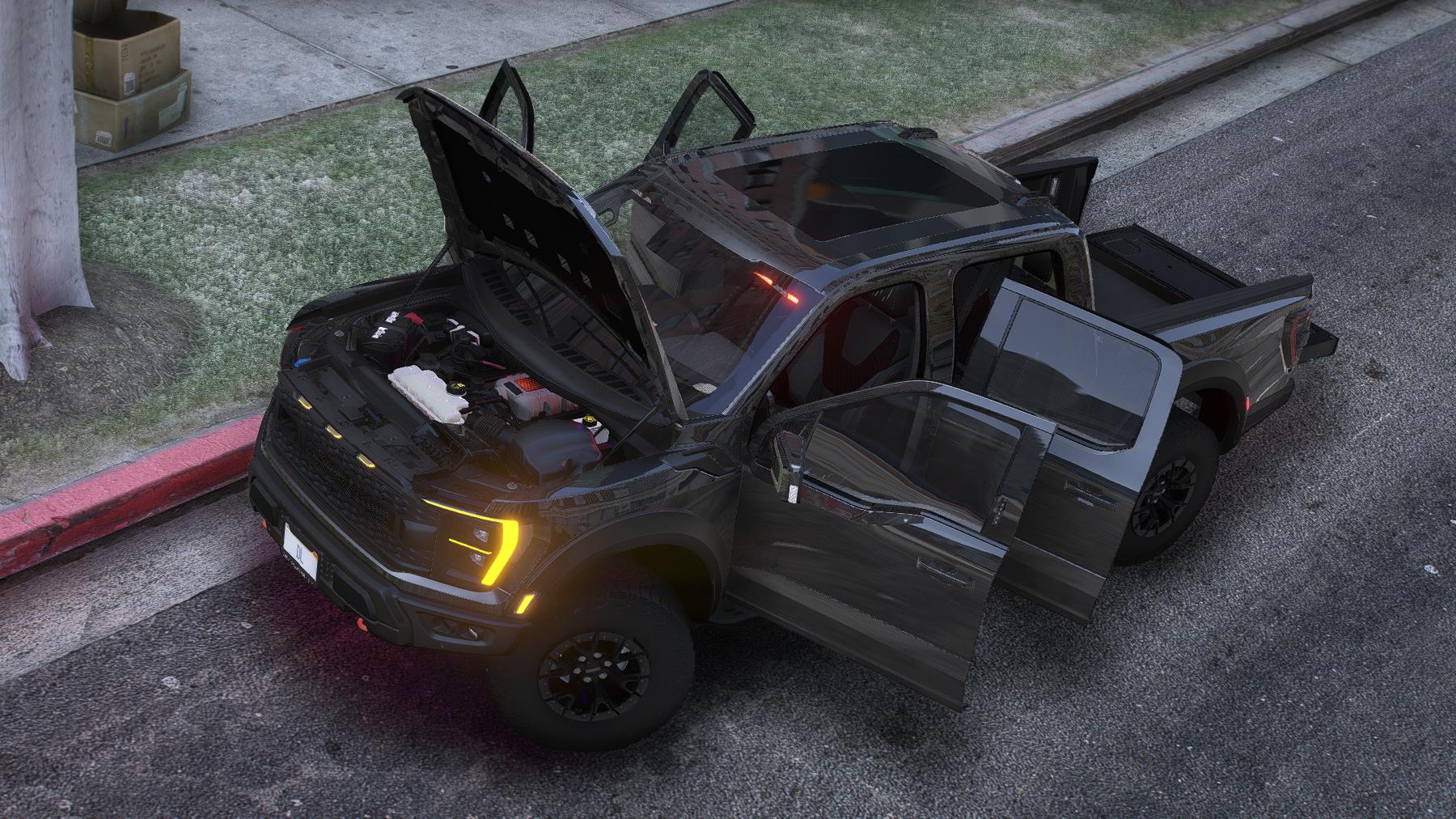 Ford F-150 Raptor R 2023 Unmarked Police | Debadged | Template