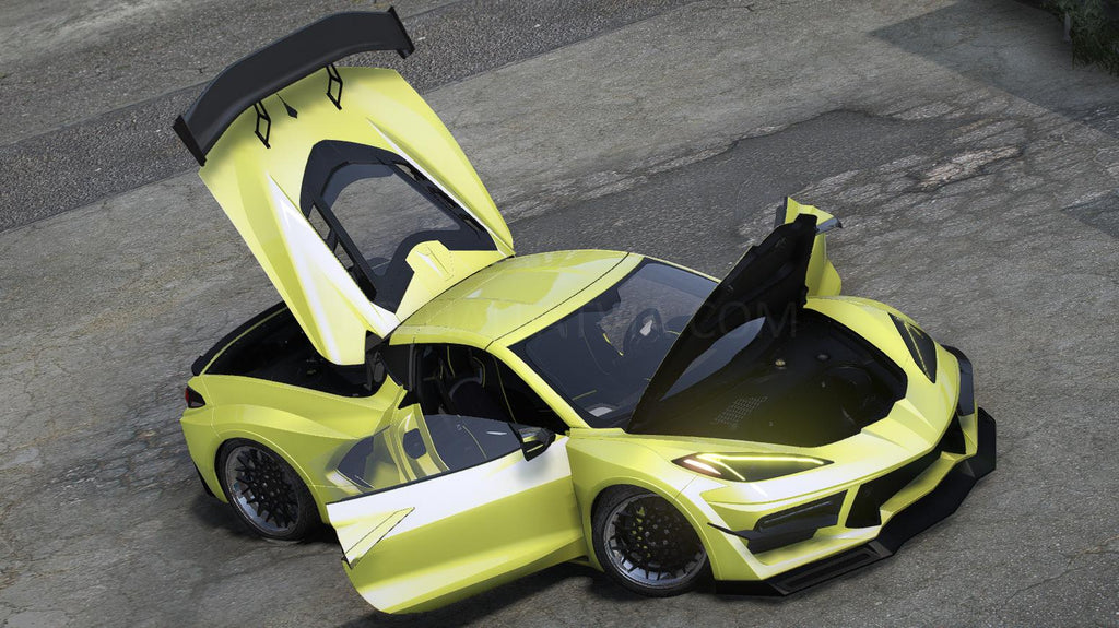 Chevrolet Corvette C8 | Ohne Emblem | Vorlage