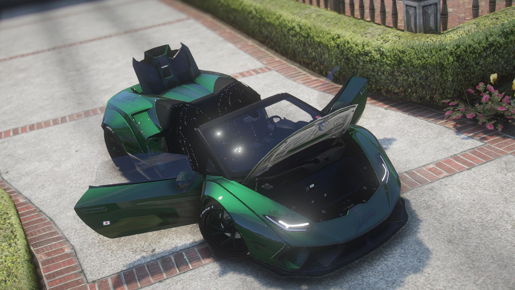 Lamborghini Huracan Spyder Liberty Walk | Ohne Emblem