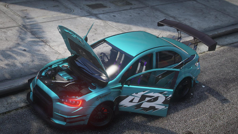 Mitsubishi Lancer Evolution X RHD Custom | Ohne Emblem