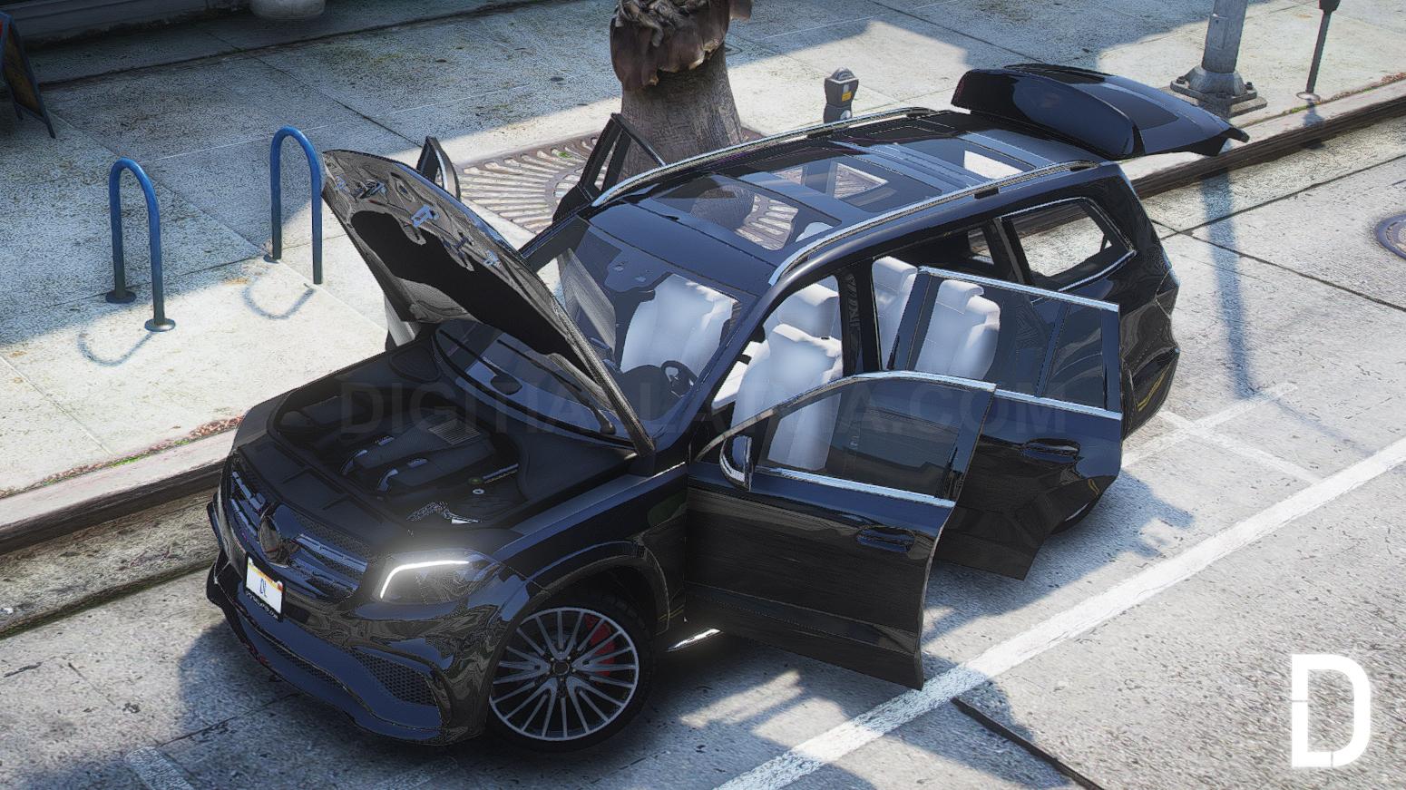 Mercedes-AMG GLS 63 2016 | Debadged | Template