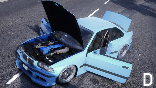 BMW M3 E36 Pandem | Debadged | Template | Tuning | Custom Sound