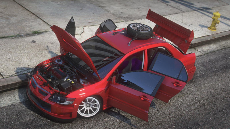 Mitsubishi Lancer Evolution IX | Abzeichen entfernt | Tuning