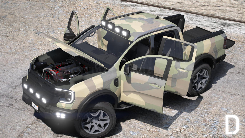 Ford Ranger Wildtrak 2023 | Debadged | Template