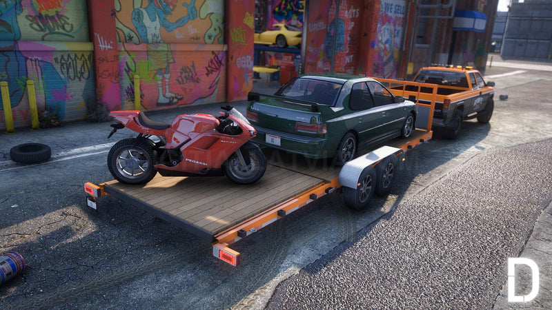 Car Trailer Split Tilt