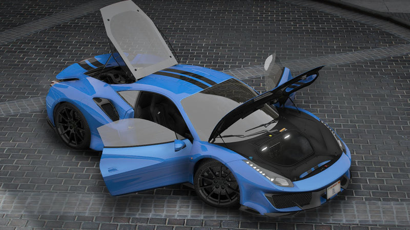 Ferrari 488 Pista | Ohne Emblem