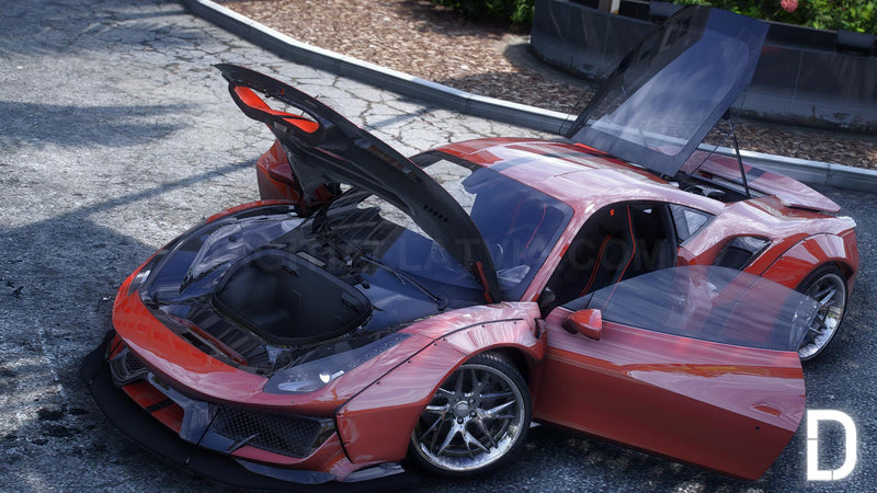 Ferrari 488 Pista Widebody 2020 | Debadged | Custom Sound