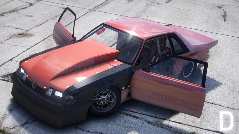 Ford Mustang Foxbody Drag 1993 600 MPH | Debadged
