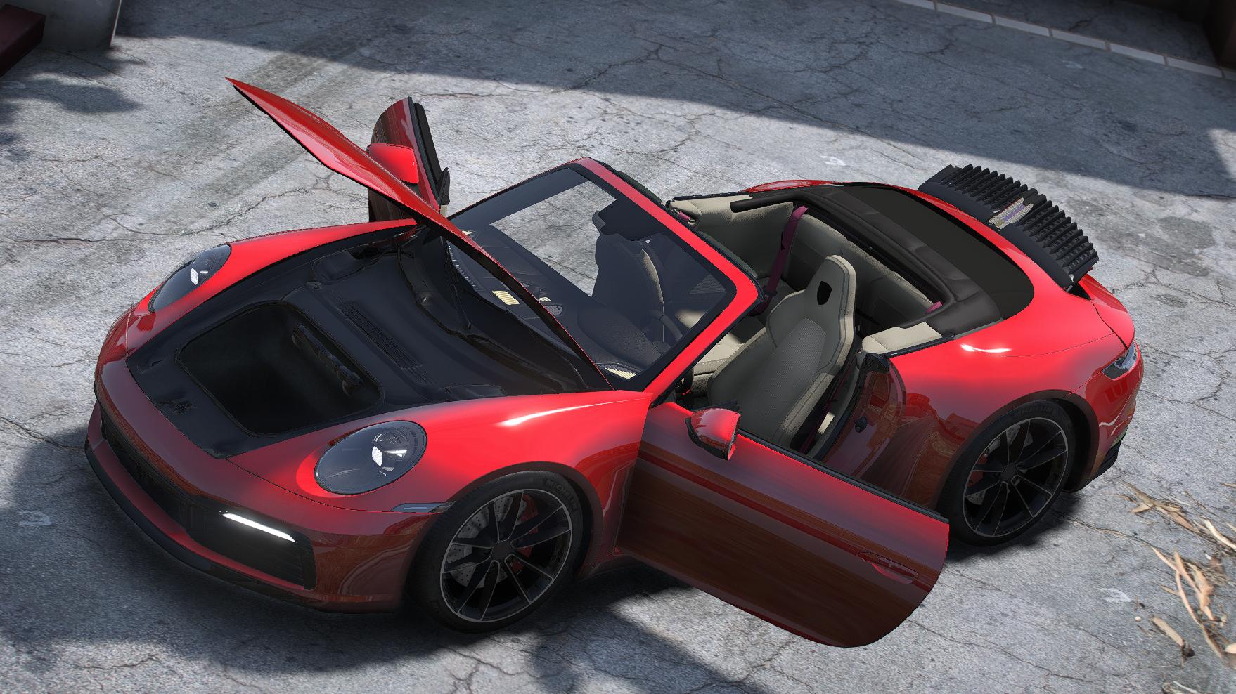 Porsche 911 Carrera 4S Cabriolet 2020 | Debadged | Animated Roof