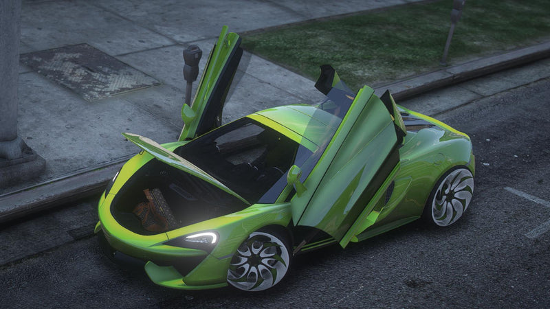 McLaren 570s Spyder Donk | Ohne Emblem | Animiertes Dach