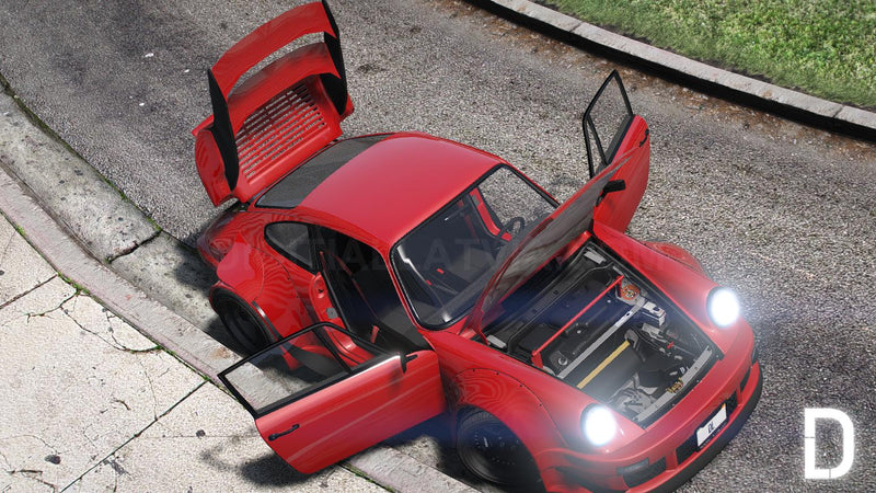 Porsche 911 RWB | Embleme entfernt | Tuning | Vorlage
