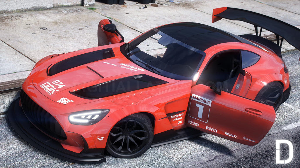 Mercedes AMG GT Mansaug 2021 | Debadged | Template