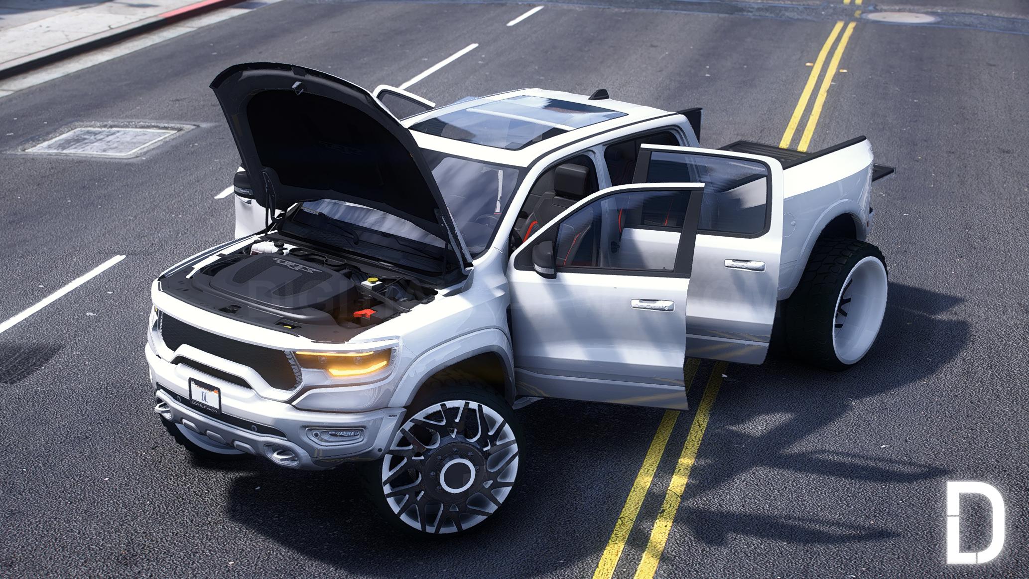 Dodge Ram TRX Dually Truck + Trailer | Debadged