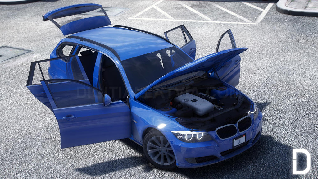 BMW E91 330i | Debadged | Template