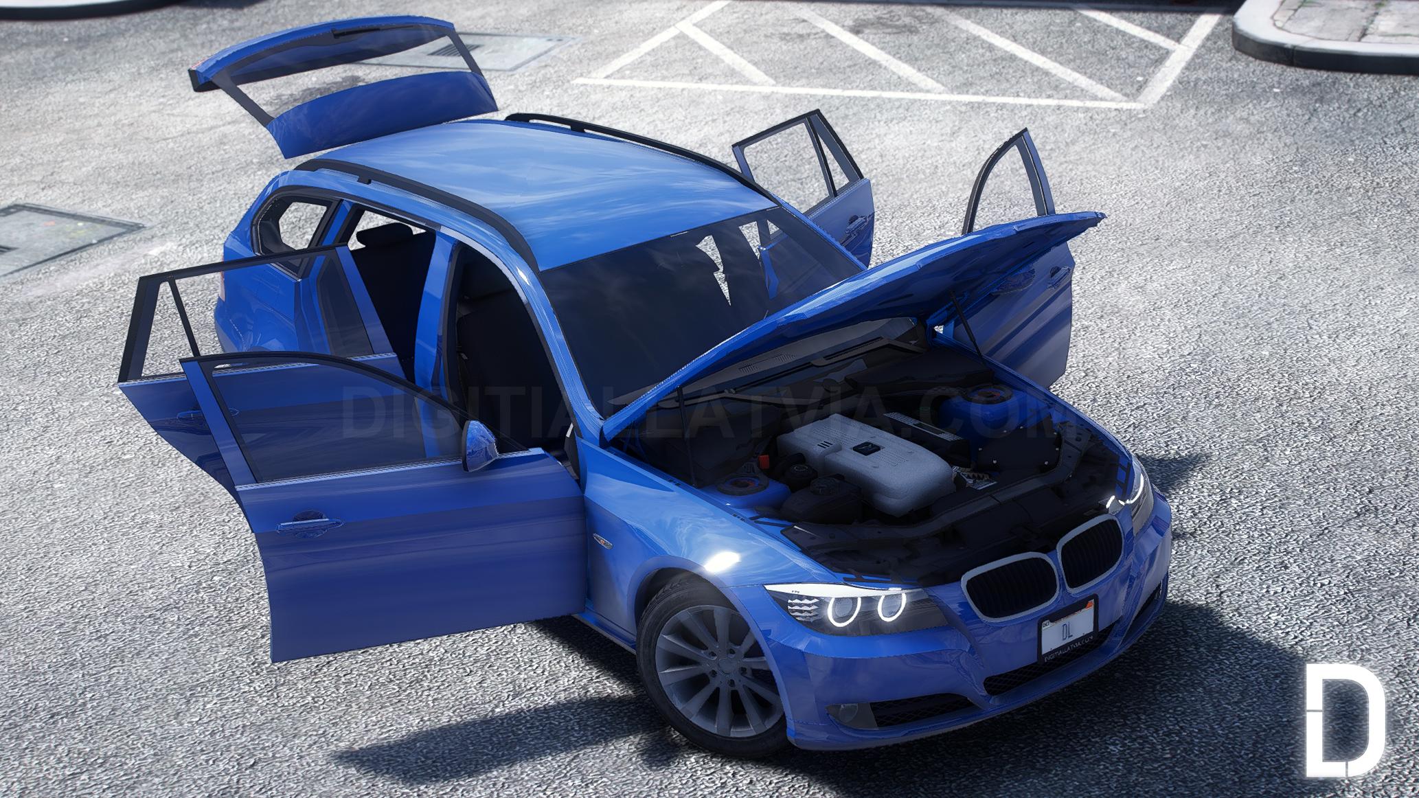 BMW E91 330i | Debadged | Template