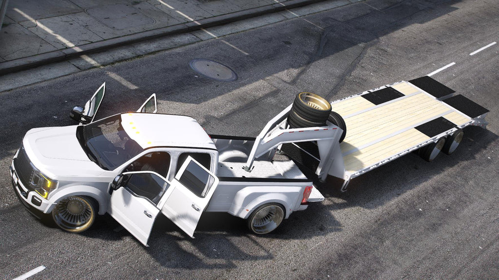 Ford F450 Platinum Super Duty Truck + Trailer | Debadged