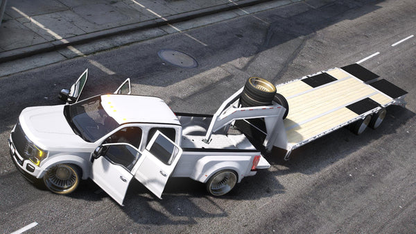 Ford F450 Platinum Super Duty Truck + Trailer | Debadged